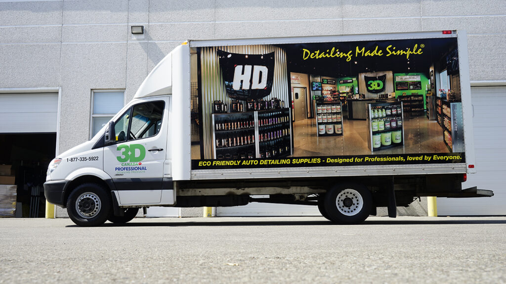 Cube van full wrap graphics