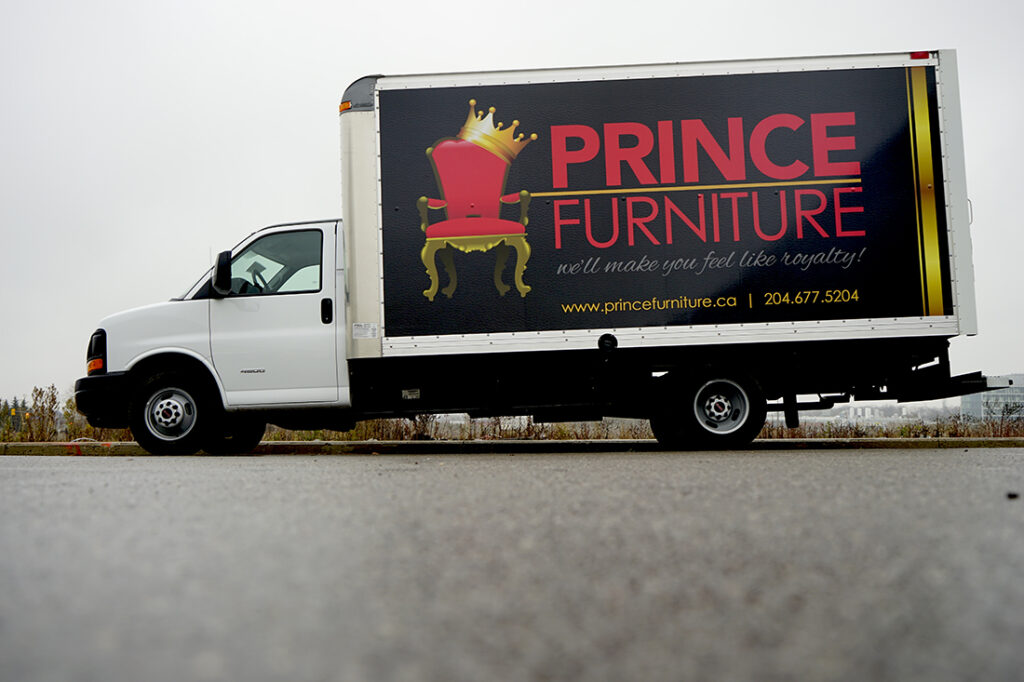 Cube van commercial wrap