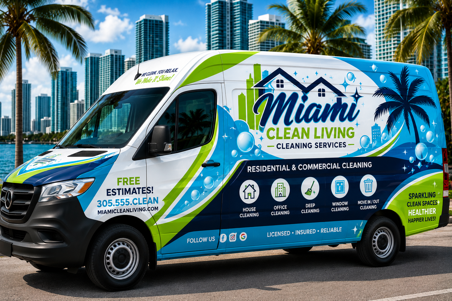 Cleaning Company Van Wraps
