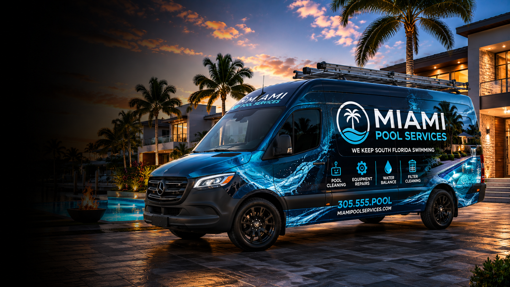 Pool Service Vehicle Wraps